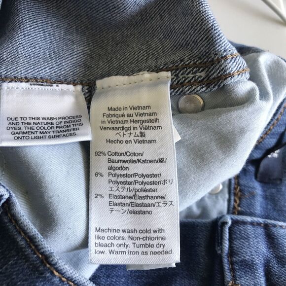 J. Crew Jeans Womens 24 Blue Vintage Straight Button Fly Raw Hem Ankle J9755 - Picture 12 of 12